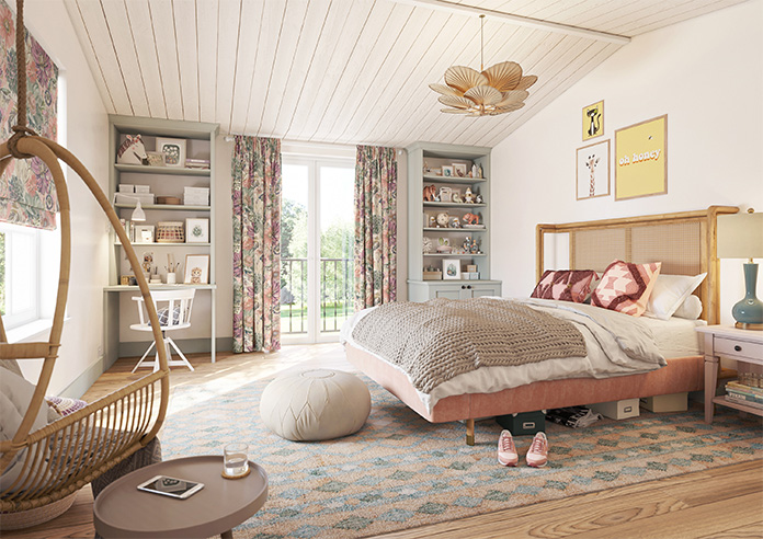 Spring Garden, Khaki - Made to Measure Curtains - Image 8